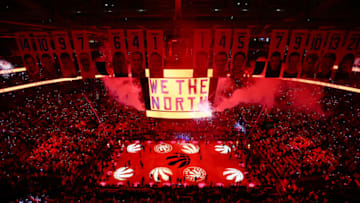 TORONTO, ONTARIO - MAY 19: A general view prior to game three of the NBA Eastern Conference Finals between the Milwaukee Bucks and the Toronto Raptors at Scotiabank Arena on May 19, 2019 in Toronto, Canada. NOTE TO USER: User expressly acknowledges and agrees that, by downloading and or using this photograph, User is consenting to the terms and conditions of the Getty Images License Agreement. (Photo by Vaughn Ridley/Getty Images)