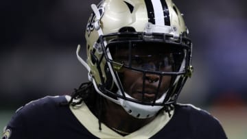 NEW ORLEANS, LOUISIANA - JANUARY 13: Alvin Kamara #41 of the New Orleans Saints during the NFC Divisional Playoff at the Mercedes Benz Superdome on January 13, 2019 in New Orleans, Louisiana. (Photo by Chris Graythen/Getty Images)
