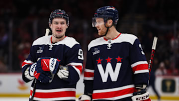 Dmitry Orlov, Nick Jensen, Washington Capitals (Photo by Scott Taetsch/Getty Images)