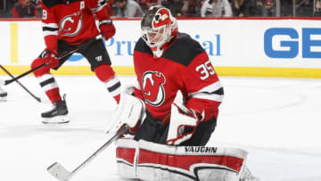 NEWARK, NJ - JANUARY 13: Cory Schneider (Photo by Adam Hunger/Getty Images)