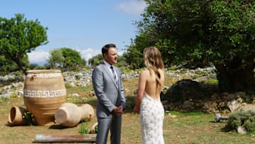 THE BACHELORETTE - "The Bachelorette: Season Finale Part 2" - America watched live on Monday night as a heartbroken Hannah said goodbye to one more man. Now, she must put everything on the line with her final two bachelors to see if she will be with her soul mate at the end of her journey on night two of the two-night, live special season finale event on "The Bachelorette," TUESDAY, JULY 30 (8:00-10:01p.m. EDT), on ABC. (ABC/Mark Bourdillon)CHRIS HARRISON, HANNAH BROWN
