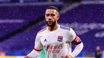 Memphis Depay. (Photo by Marcio Machado/Getty Images)