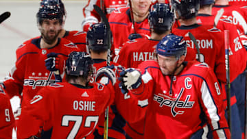 Alex Ovechkin, T.J. Oshie, Washington Capitals Mandatory Credit: Geoff Burke-USA TODAY Sports