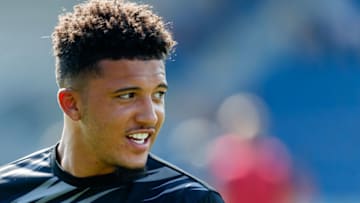 Jadon Sancho of Borussia Dortmund (Photo by Roland Krivec/DeFodi Images via Getty Images)