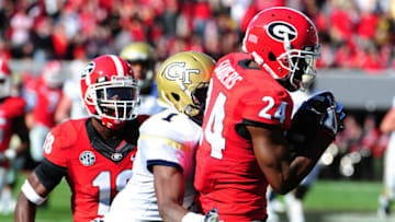 ATHENS, GA - NOVEMBER 26: Dominick Sanders