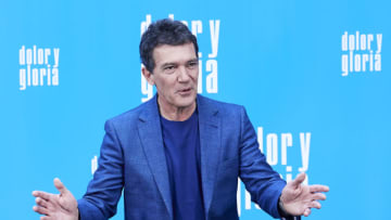 MADRID, SPAIN - MARCH 12: Antonio Banderas attends 'Dolor y Gloria' photocall at the Villamagna Hotel on March 12, 2019 in Madrid, Spain. (Photo by Carlos Alvarez/Getty Images)