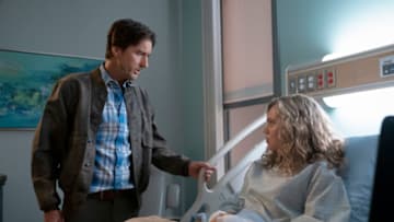 Stargirl -- "Shiv Part Two" -- Image Number: STG108c_0073r.jpg -- Pictured (l-R): Luke Wilson as Pat Dugan and Brec Bassinger as Courtney Whitmore -- Photo: Mark Hill/The CW -- © 2020 The CW Network, LLC. All Rights Reserved.