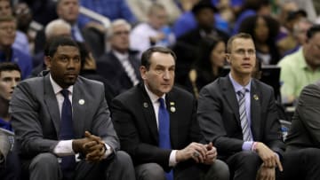 Duke basketball coaches (Photo by Patrick Smith/Getty Images)