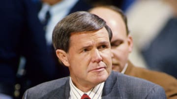 Unknown Date; Cincinnati, OH, USA; FILE PHOTO; Louisville head coach Denny Crum on the sidelines during the 1994 season. Mandatory Credit: USA TODAY Sports