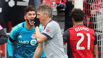 TORONTO, ON - APRIL 28: Toronto FC (TFC) hosts Chicago Fire in MLS soccer action at BMO Field in Toronto. (Richard Lautens/Toronto Star via Getty Images)