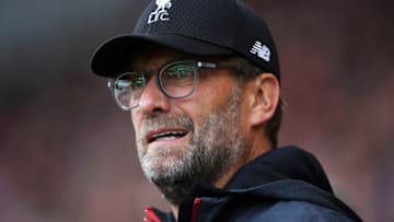 SHEFFIELD, ENGLAND - SEPTEMBER 28: Jurgen Klopp, Manager of Liverpool looks on during the Premier League match between Sheffield United and Liverpool FC at Bramall Lane on September 28, 2019 in Sheffield, United Kingdom. (Photo by Laurence Griffiths/Getty Images)