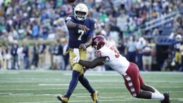 SOUTH BEND, IN - SEPTEMBER 02: Brandon Wimbush
