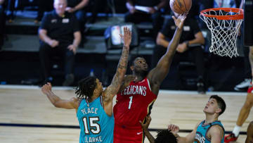 Zion Williamson #1 of the New Orleans Pelicans (Photo by Ashley Landis - Pool/Getty Images)