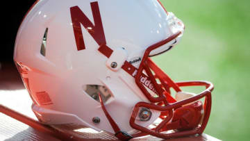 LINCOLN, NE - NOVEMBER 10: A Nebraska Cornhuskers helmet sits on the bench before their game against the Penn State Nittany Lions at Memorial Stadium on November 10, 2012 in Lincoln, Nebraska. Nebraska beat Penn State 32-23. (Photo by Eric Francis/Getty Images)