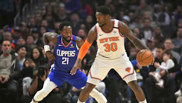 Patrick Beverley and Julius Randle (Photo by John McCoy/Getty Images)