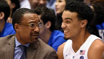 Duke basketball associate head coach Chris Carrawell (Rob Kinnan-USA TODAY Sports)
