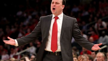 NEW YORK, NY - MARCH 01: Head coach Miller of the Indiana Hoosiers. (Photo by Abbie Parr/Getty Images)