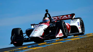SONOMA, CA - SEPTEMBER 14: Graham Rahal driver of the #15 Rahal Letterman Lanigan Racing Honda during practice for the Verizon IndyCar Series Sonoma Grand Prix at Sonoma Raceway on September 14, 2018 in Sonoma, California. (Photo by Robert Laberge/Getty Images)