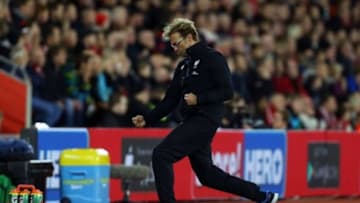 Jurgen Klopp celebrating (Credit: Liverpool Facebook)