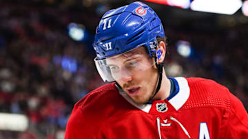 MONTREAL, QC - OCTOBER 24: Look on Montreal Canadiens right wing Brendan Gallagher (11) during the San Jose Sharks versus the Montreal Canadiens game on October 24, 2019, at Bell Centre in Montreal, QC (Photo by David Kirouac/Icon Sportswire via Getty Images)
