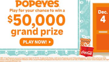 12 Days of Popeyes Giveaway, photo provided by Popeyes