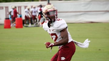Cornerback A.J. Lytton at FSU football practice on Aug. 5, 2019.Img 3025