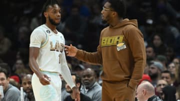 Darius Garland and Donovan Mitchell, Cleveland Cavaliers. (Photo by Ken Blaze-USA TODAY Sports)
