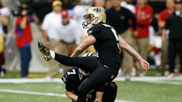 NEW ORLEANS, LA - NOVEMBER 17: Garrett Hartley