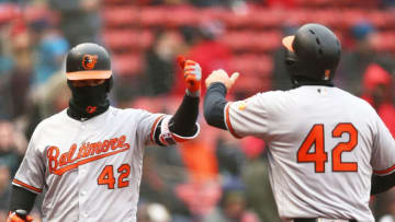 BOSTON, MA - APRIL 15: Trey Mancini