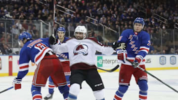 Colorado Avalanche against the New York Rangers (Photo by Bruce Bennett/Getty Images)