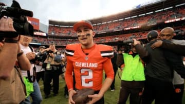 CLEVELAND, OH - DECEMBER 13: Quarterback Johnny Manziel