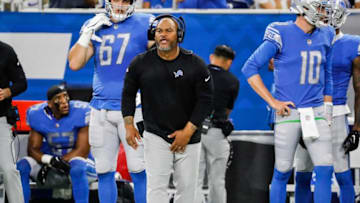Former South Carolina football running back Duce Staley coaching last season for the Detroit Lions. Syndication: Detroit Free Press