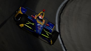 FORT WORTH, TX - JUNE 08: Alexander Rossi, driver of the #27 NAPA Auto Parts Honda, practices for the Verizon IndyCar Series DXC Technology 600 at Texas Motor Speedway on June 8, 2018 in Fort Worth, Texas. (Photo by Robert Laberge/Getty Images)