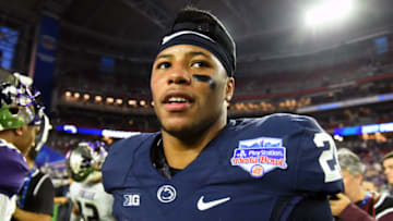 GLENDALE, AZ - DECEMBER 30: Running back Saquon Barkley