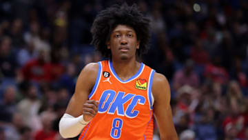 Jalen Williams #8 of the Oklahoma City Thunder (Photo by Jonathan Bachman/Getty Images)
