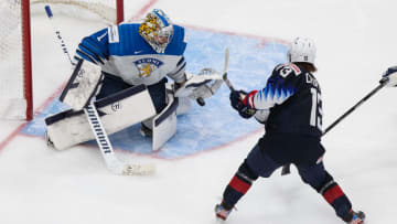 EDMONTON, AB - JANUARY 04: Cole Caufield (Photo by Codie McLachlan/Getty Images)