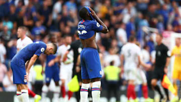 LONDON, ENGLAND - AUGUST 31: Fikayo Tomori of Chelsea reacts during the Premier League match between Chelsea FC and Sheffield United at Stamford Bridge on August 31, 2019 in London, United Kingdom. (Photo by Clive Rose/Getty Images)