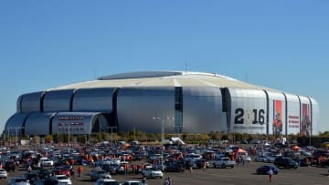 Jan 11, 2016; Glendale, AZ, USA; A view of University of Phoenix Stadium before the 2016 CFP National Championship between the Clemson Tigers and the Alabama Crimson Tide. Mandatory Credit: Kirby Lee-USA TODAY Sports