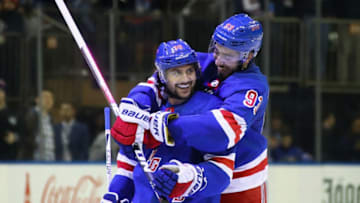 NEW YORK, NY - NOVEMBER 24: (l-r) Mats Zuccarello