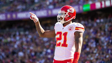 Kansas City Chiefs cornerback Sean Smith (21) - Credit: Brace Hemmelgarn-USA TODAY Sports