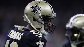 NEW ORLEANS, LOUISIANA - JANUARY 13: Michael Thomas #13 of the New Orleans Saints during the NFC Divisional Playoff at the Mercedes Benz Superdome on January 13, 2019 in New Orleans, Louisiana. (Photo by Chris Graythen/Getty Images)