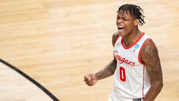 Houston Cougars guard Marcus Sasser (0) at Legacy Arena in Birmingham, Ala., on Saturday, March 18, 2023.