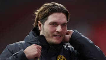 Edin Terzic was not happy with Borussia Dortmund's performance (Photo by Lars Baron/Getty Images)