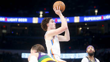 Josh Giddey #3 of the Oklahoma City Thunder (Photo by Ian Maule/Getty Images)