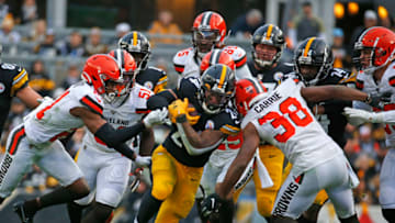 PITTSBURGH, PA - DECEMBER 01: Benny Snell #24 of the Pittsburgh Steelers in action against the Cleveland Browns on December 1, 2019 at Heinz Field in Pittsburgh, Pennsylvania. (Photo by Justin K. Aller/Getty Images)