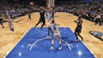 ORLANDO, FL - DECEMBER 28: Elfrid Payton #2 of the Orlando Magic shoots the ball against the Detroit Pistons on December 28, 2017 at Amway Center in Orlando, Florida. NOTE TO USER: User expressly acknowledges and agrees that, by downloading and or using this photograph, User is consenting to the terms and conditions of the Getty Images License Agreement. Mandatory Copyright Notice: Copyright 2017 NBAE (Photo by Fernando Medina/NBAE via Getty Images)
