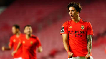 Darwin Nunez of SL Benfica.(Photo by Gualter Fatia/Getty Images)