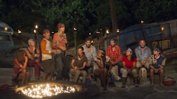 "The Tables Have Turned" - Hali Ford, Brad Culpepper, Tai Trang, Sierra Dawn-Thomas, Debbie Wanner, Malcolm Freberg, Michaela Bradshaw, James "J.T" Thomas , Sandra Diaz-Twine, Jeff Varner and Aubry Bracco at Tribal Council on the fourth episode of SURVIVOR: Game Changers, airing Wednesday, March 22 (8:00-9:00 PM, ET/PT) on the CBS Television Network. Photo: Jeffrey Neira/CBS Entertainment ÃÂ©2017 CBS Broadcasting, Inc. All Rights Reserved.