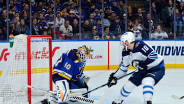 ST. LOUIS, MO - DECEMBER 16: Carter Hutton