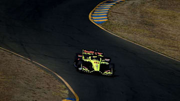 SONOMA, CA - SEPTEMBER 14: Sebastien Bourdais, driver of the #18 Dale Coyne Racing with Vasser-Sullivan Honda, on track during pracrtice for the Verizon IndyCar Series Sonoma Grand Prix at Sonoma Raceway on September 14, 2018 in Sonoma, California. (Photo by Jonathan Moore/Getty Images)